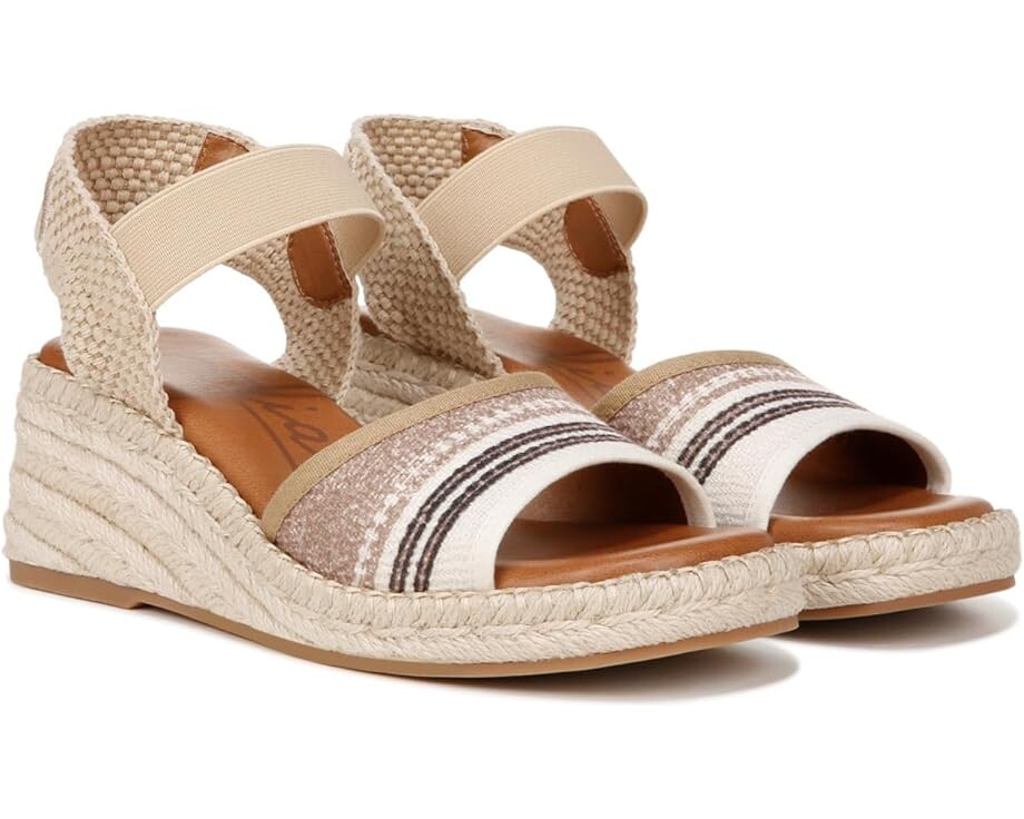 

Туфли ZODIAC Noreen Wedge Espadrilles, цвет Bone White/Multi Tan Fabric