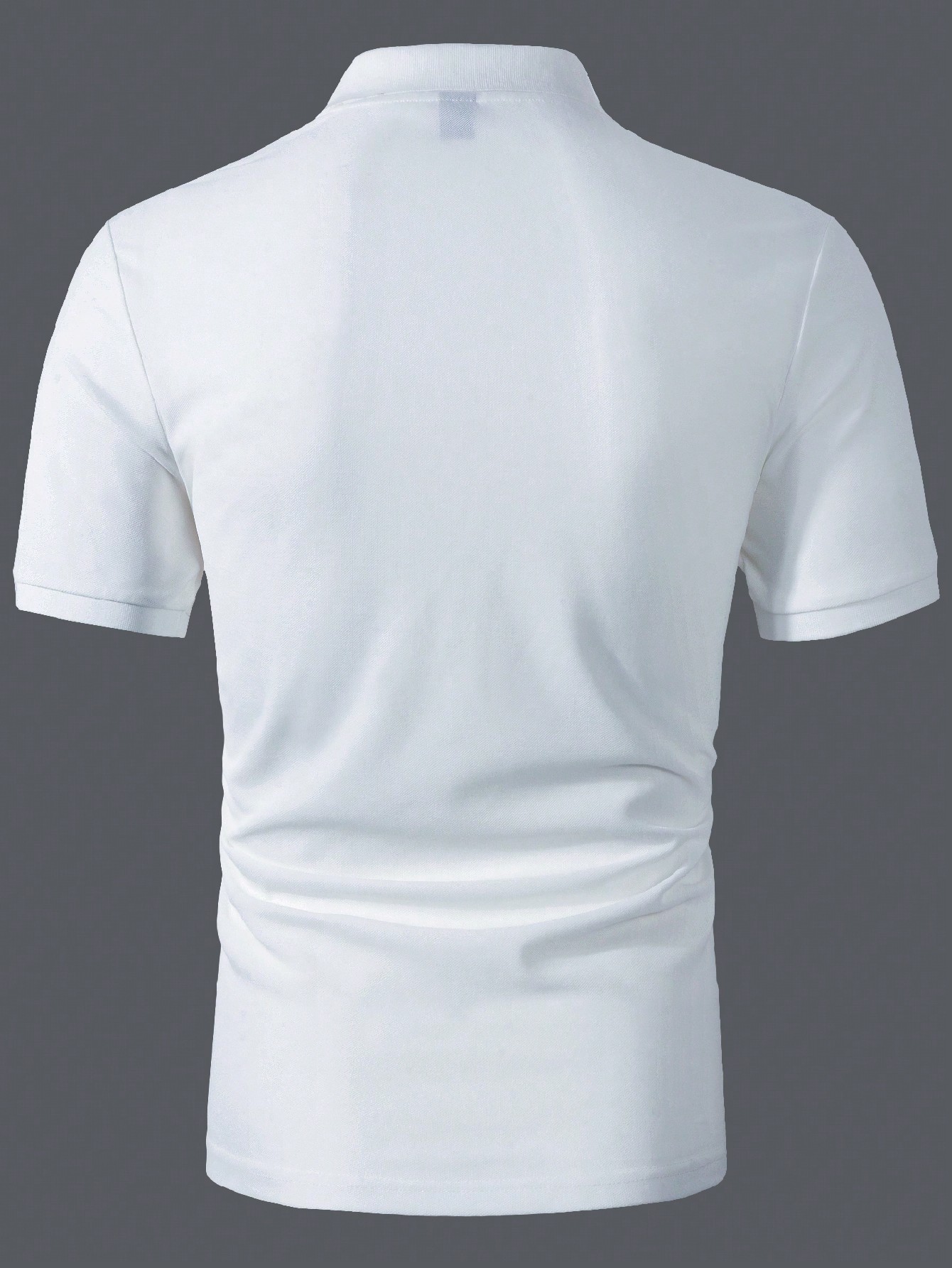 цена Мужская однотонная рубашка-поло с короткими рукавами Manfinity Homme, белый