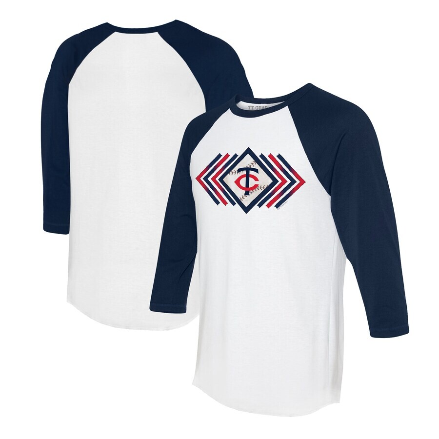 

Футболка с длинным рукавом Tiny Turnip Minnesota Twins, белый