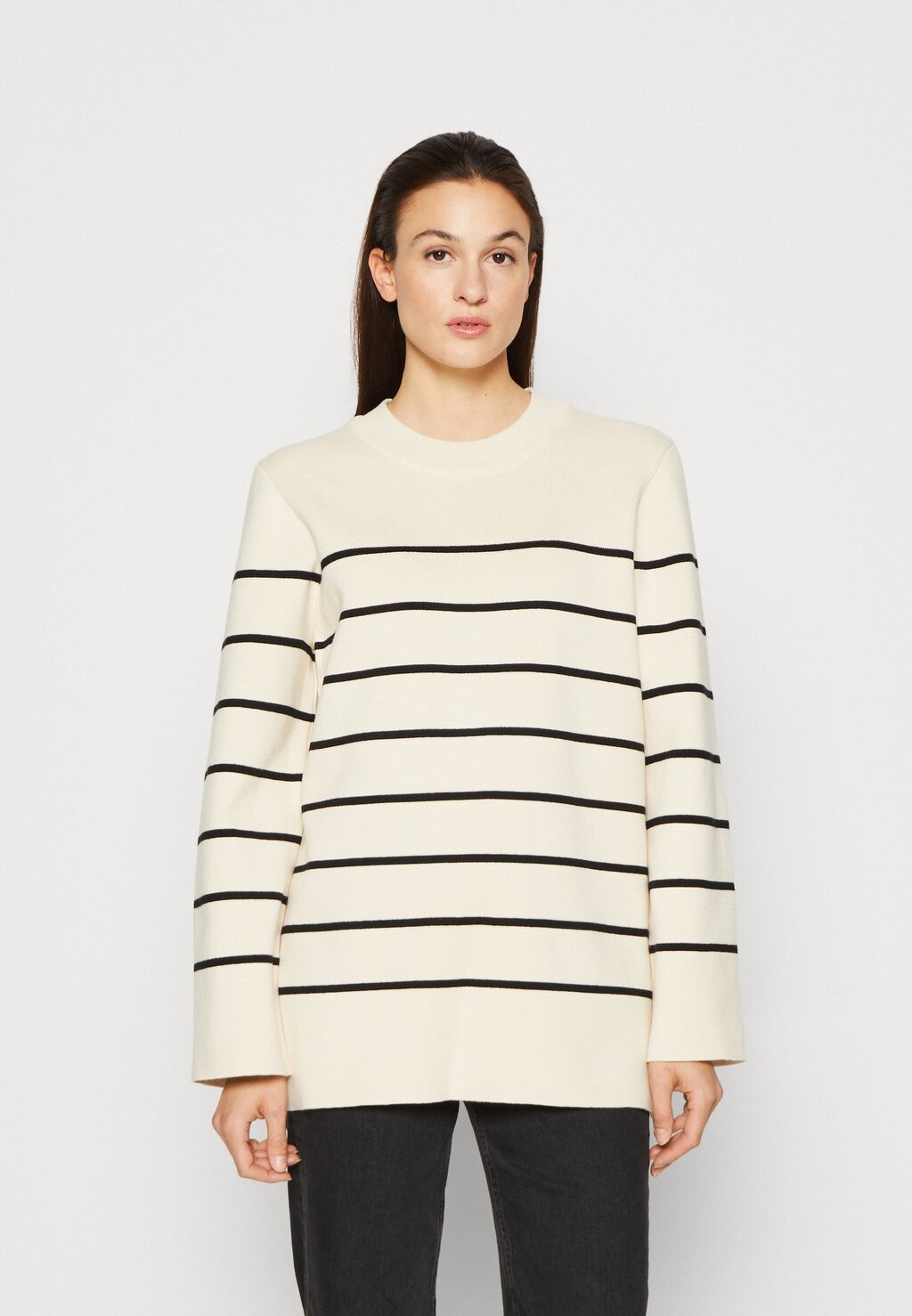 

Свитер SLFLIVA LONG O NECK Selected Femme, береза ​​черный