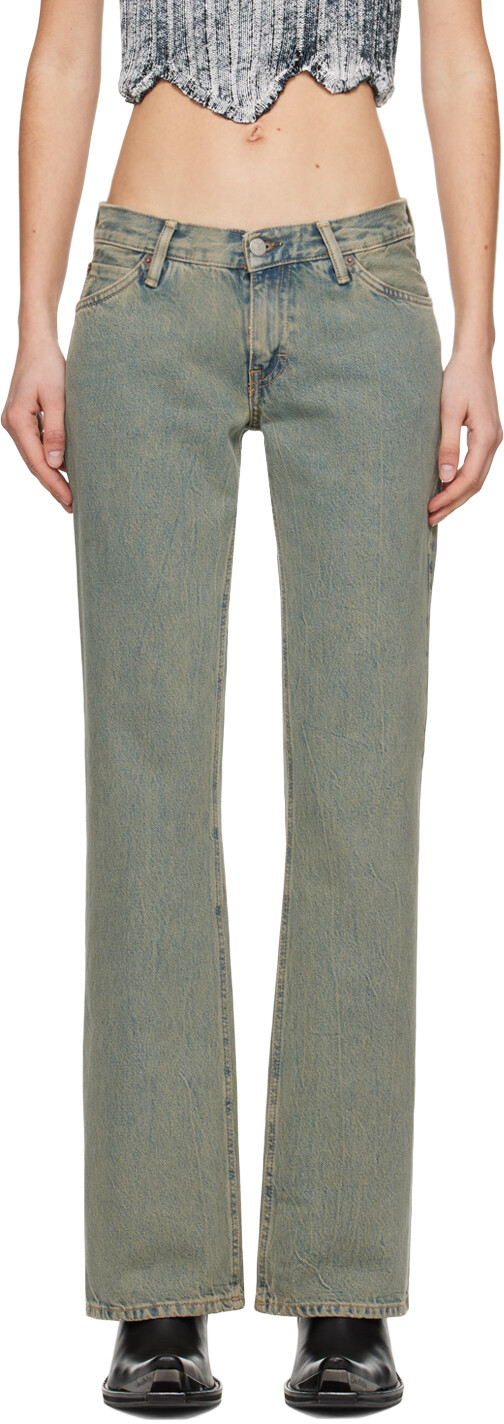 

Синие джинсы 2005 года Acne Studios, цвет Blue/Beige
