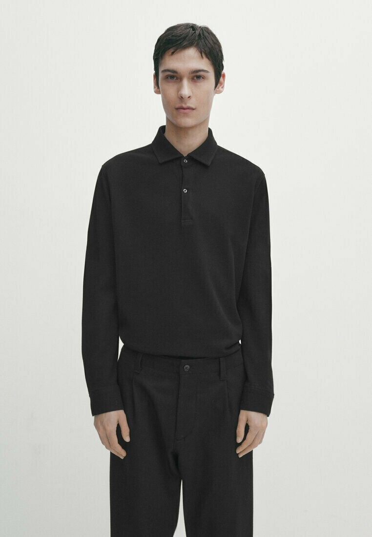 

Поло Massimo Dutti, черный