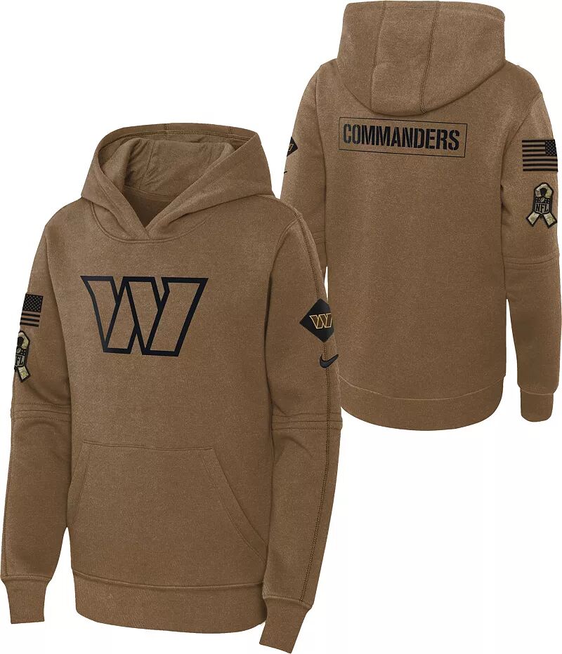 

Коричневый худи Nike Youth Washington Commanders 2023 Salute to Service