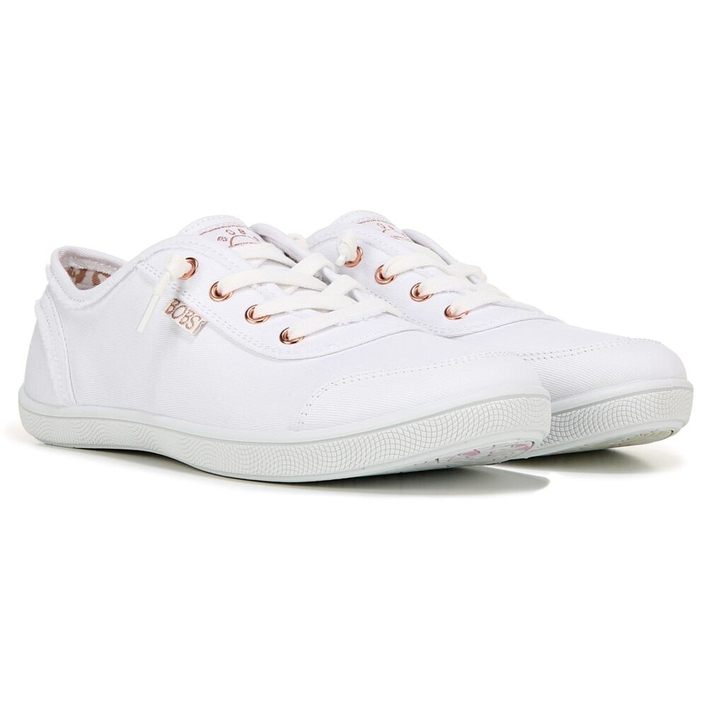 

Женские кроссовки без шнуровки BOBS Be Cute среднего/широкого размера Skechers, белый