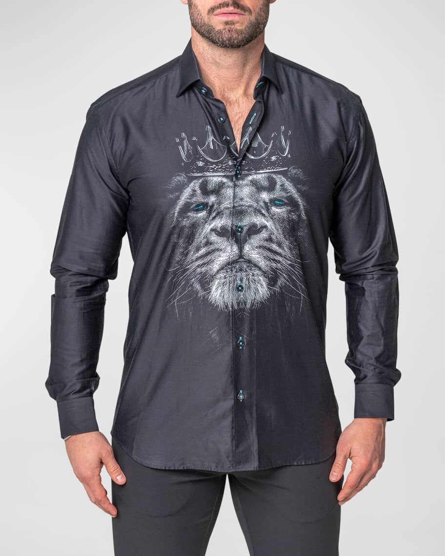 

Мужская спортивная рубашка Fibonacci Lion Crown Maceoo