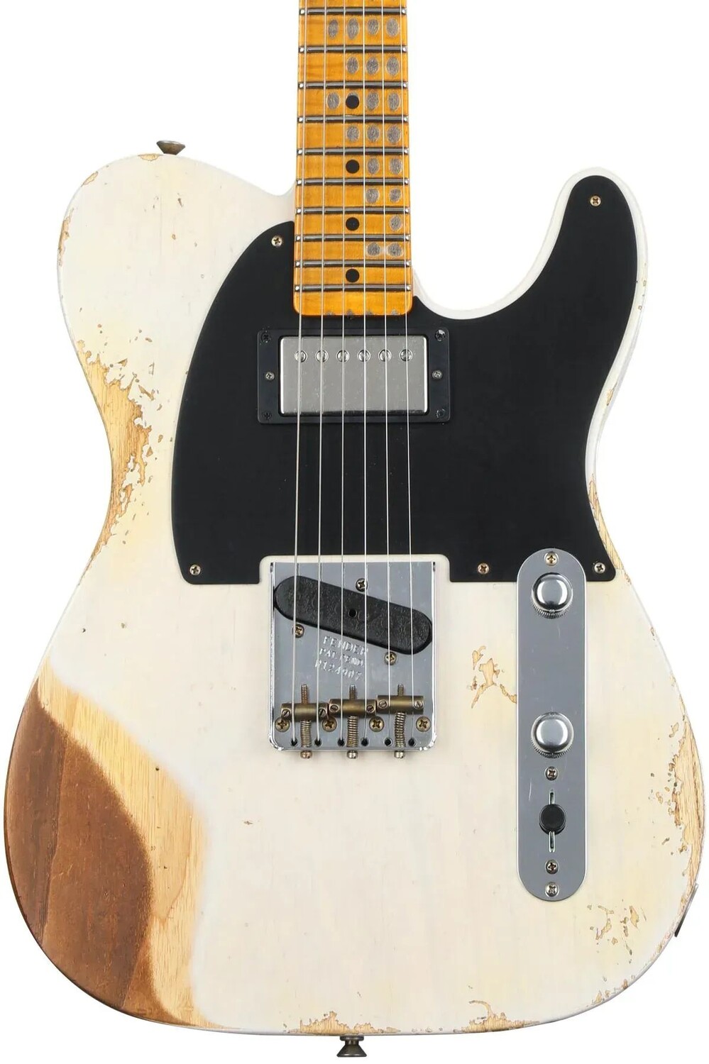 

Новая ограниченная серия Fender Custom Shop '53 HS Telecaster Heavy Relic, электрогитара – состаренная белая блондинка