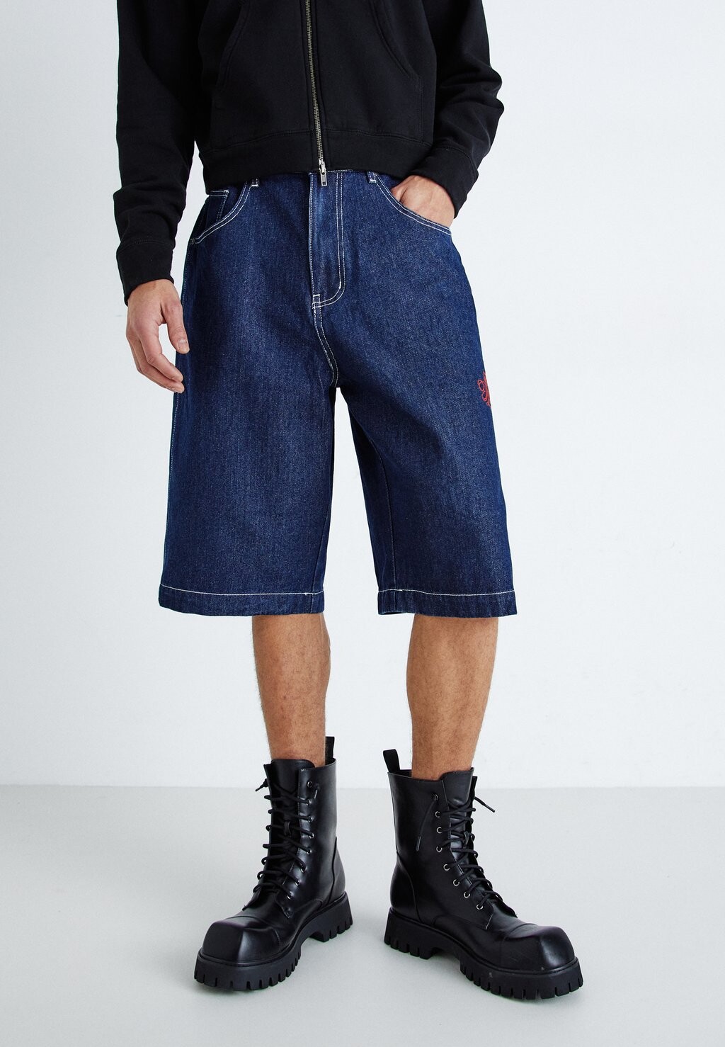 

Джинсовые шорты Jumbo Jaded London, цвет mid wash