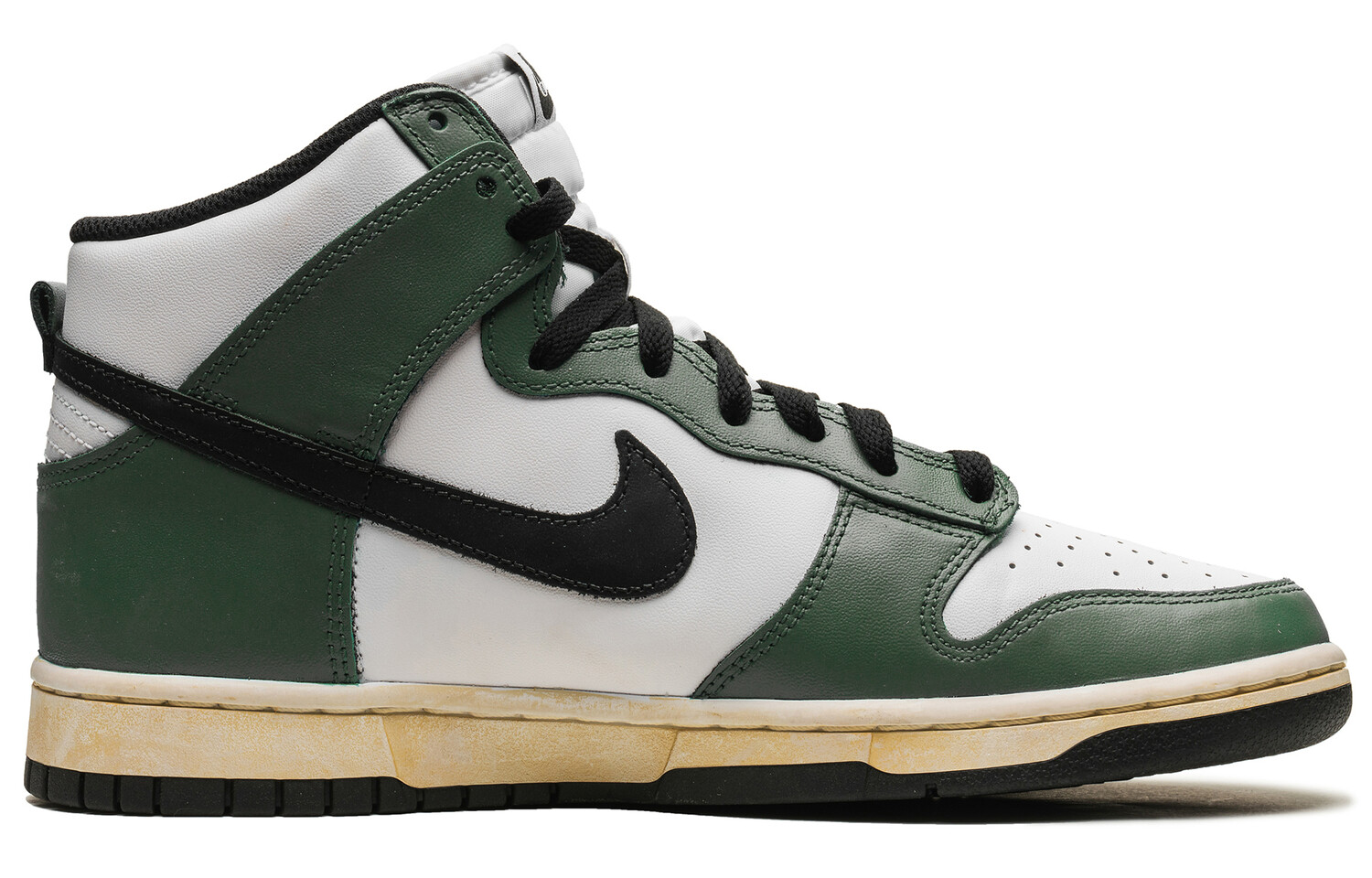 

Кроссовки Nike Dunk Skateboarding Shoes Men High-top White/green, зеленый