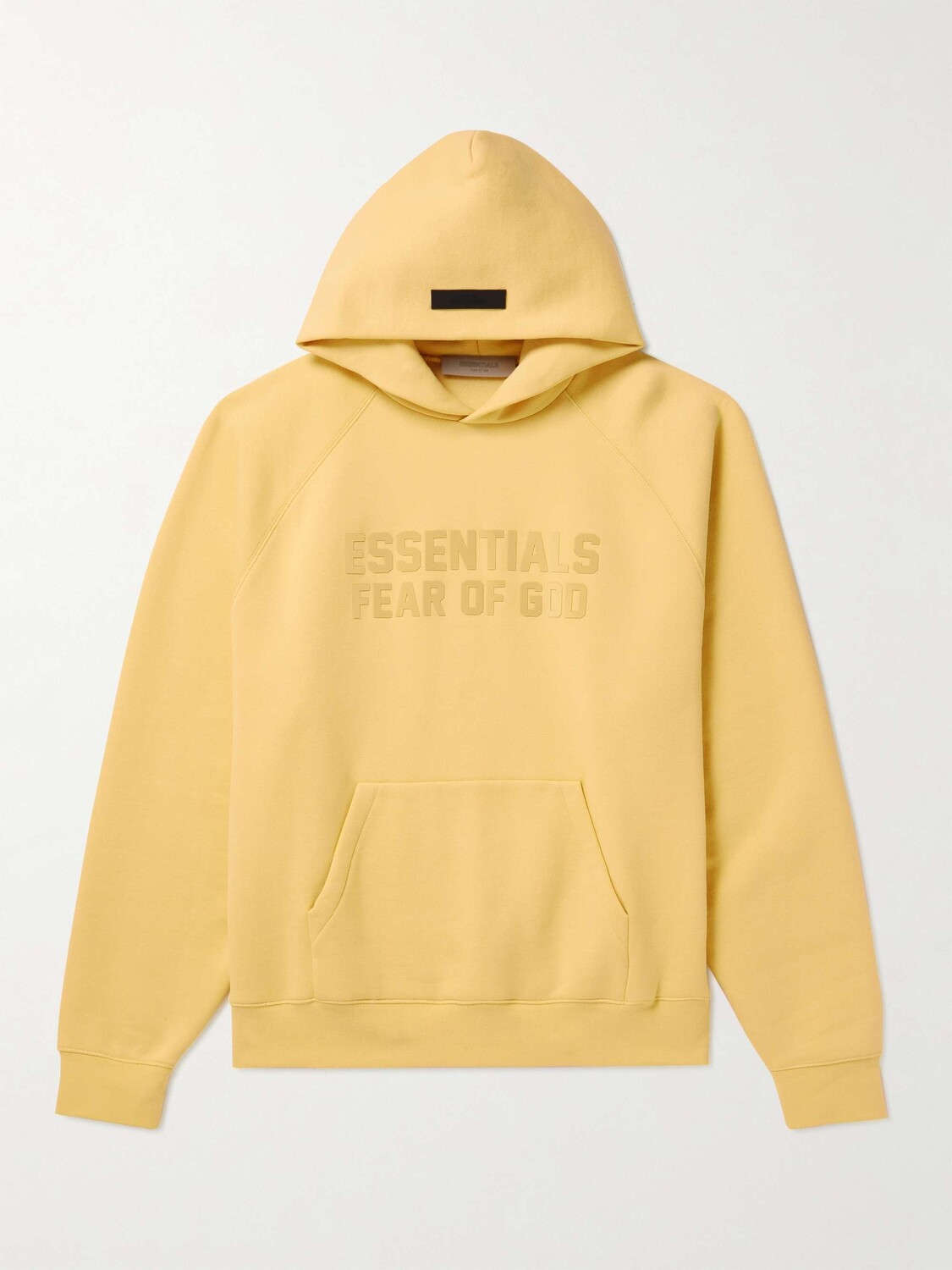 

Худи из смесового хлопкового джерси с логотипом FEAR OF GOD ESSENTIALS, желтый