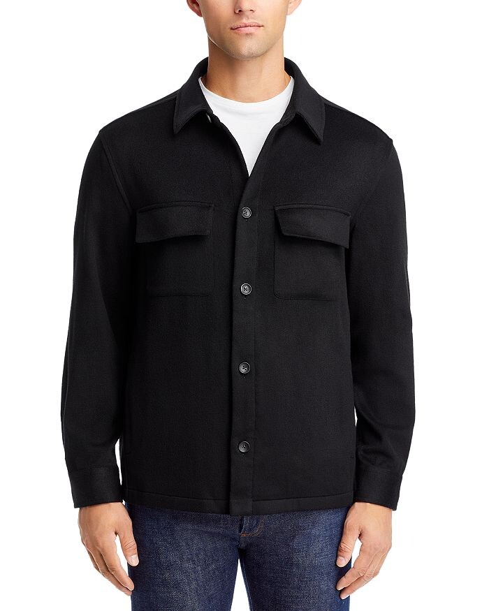 

Магазин мужской одежды Bloomingdale's Кашемировая куртка-рубашка The Men's Store at Bloomingdale's, черный