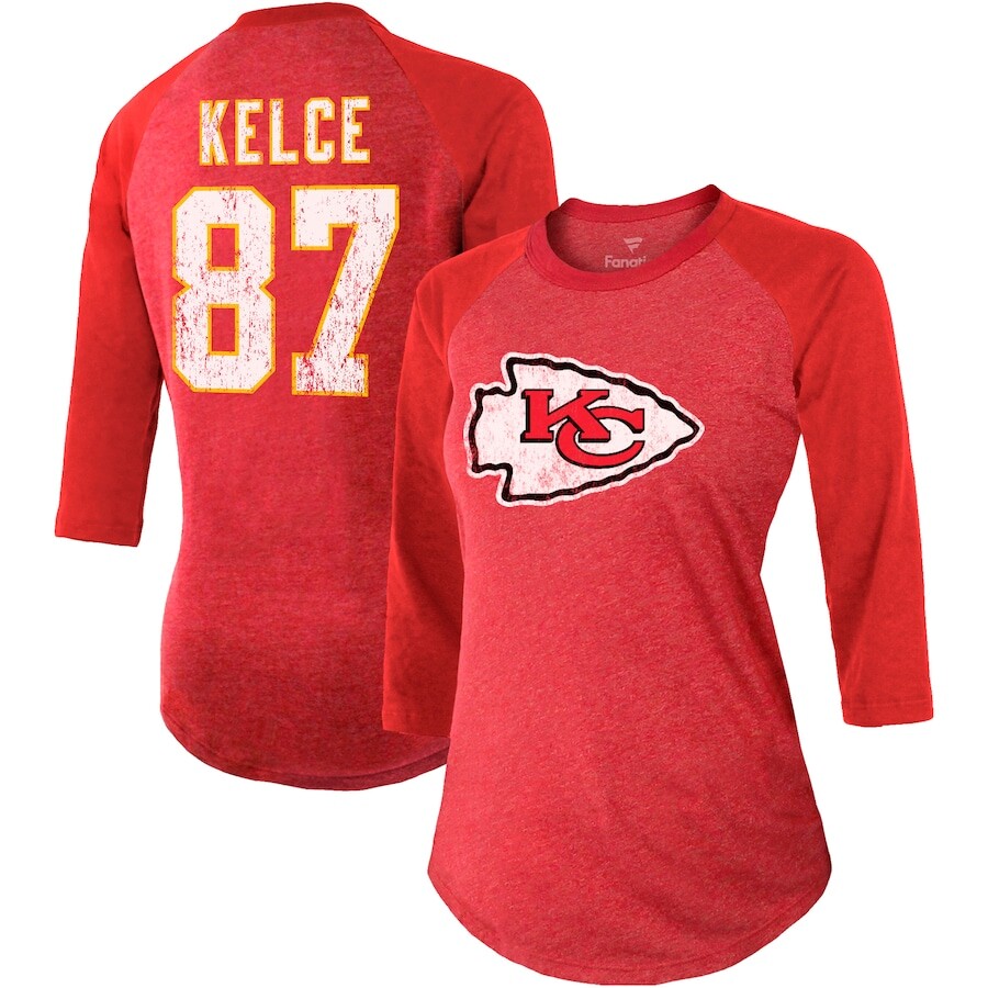 

Футболка с длинным рукавом Majestic Threads Kansas City Chiefs, красный