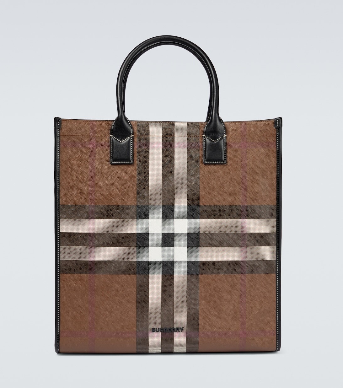 

Сумка-тоут Denny в клетку Burberry, коричневый