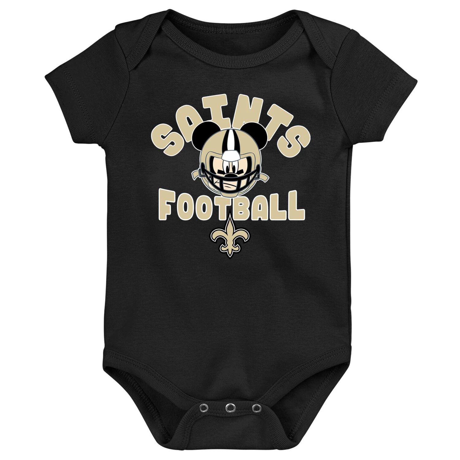 

Черный боди New Orleans Saints Disney Lil Champ для новорожденных Outerstuff