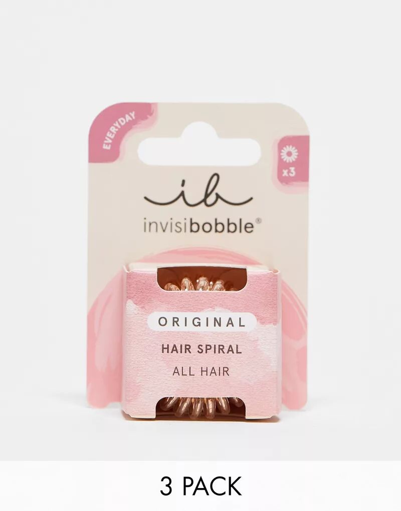 invisibobble — Original — Набор из 3 спиралей для резинок для волос — Bronze Me Pretty