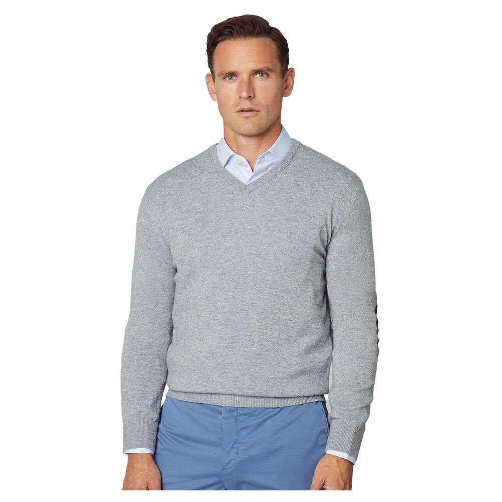 

Свитер Hackett Merino V Neck, серый