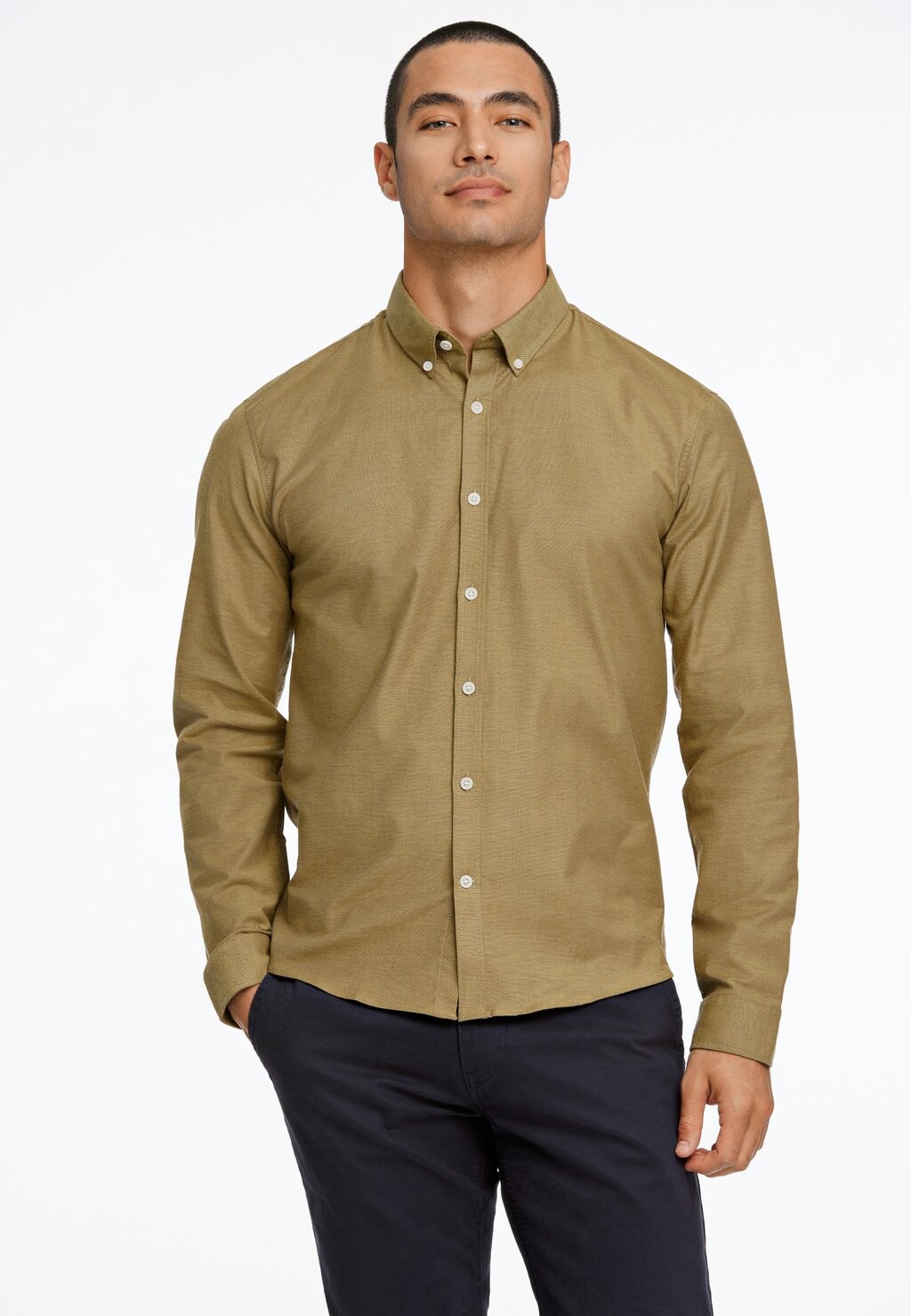 

Рубашка OXFORD SUPERFLEX Lindbergh, цвет dk olive mix