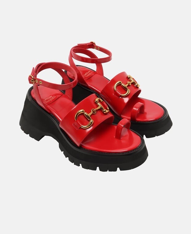 

Босоножки на каблуке Jeffrey Campbell, красный