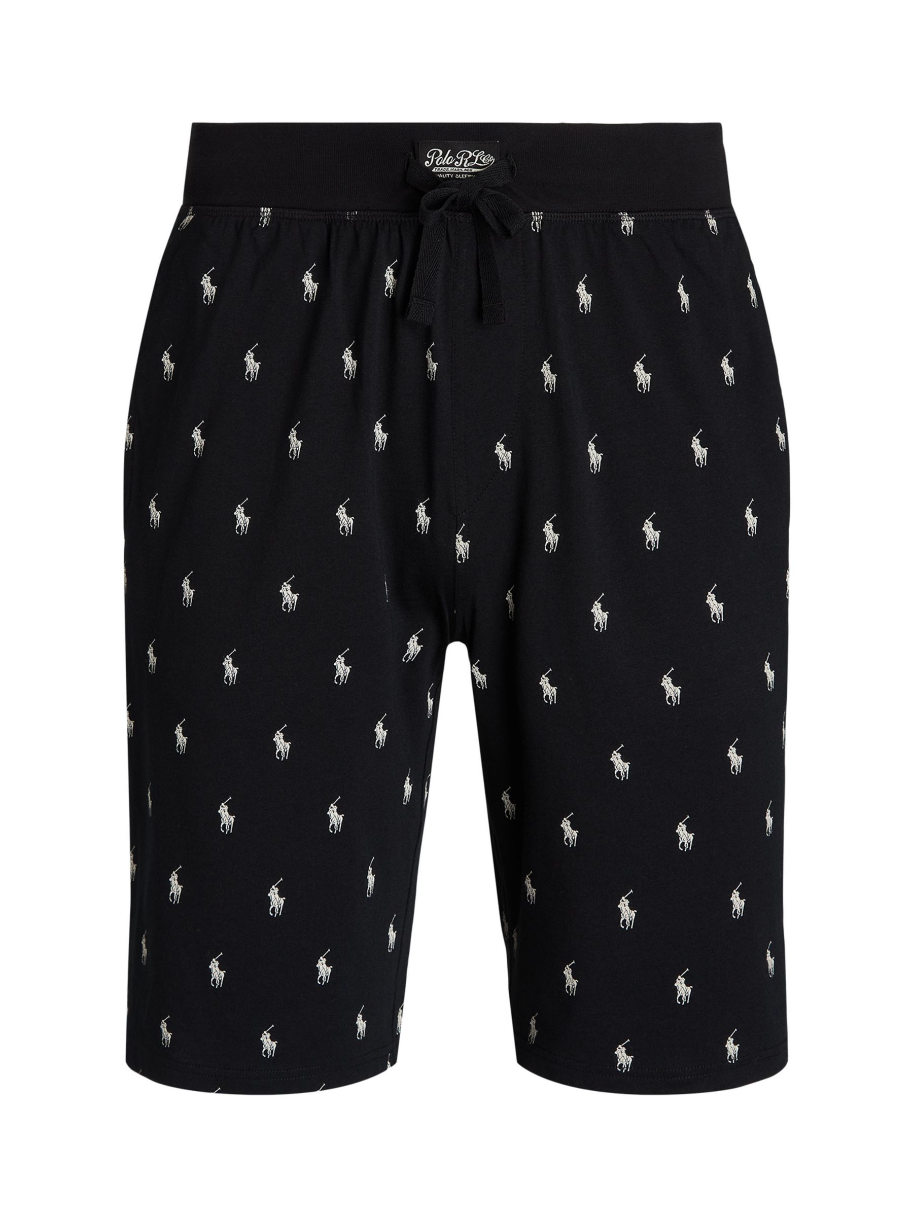 Хлопковые пижамные шорты поло с пони узкого кроя Ralph Lauren