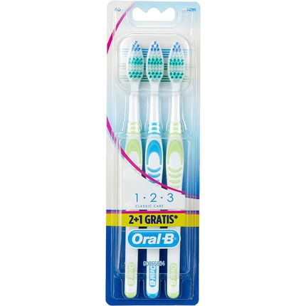 Зубные щетки Oral-B 1-2-3 Classic Care, Oral B oral b sensi soft extra soft 2 зубные щетки