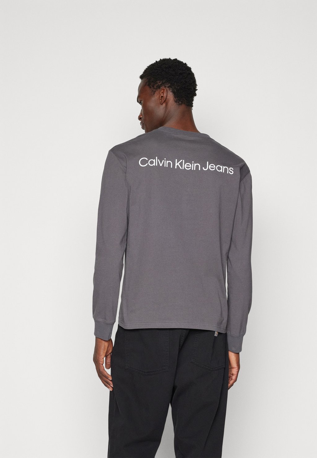 Футболка с длинным рукавом Institutional Graphic Tee Calvin Klein Jeans, цвет dark grey