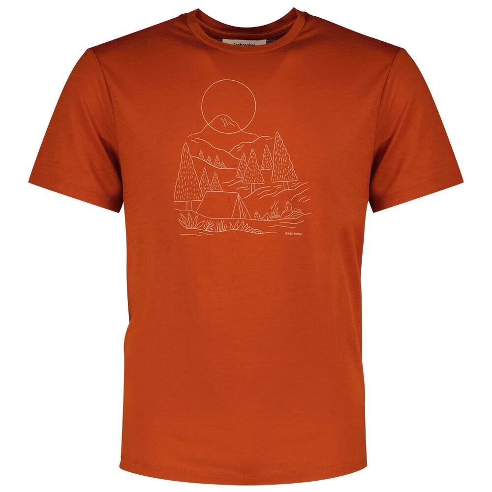 

Футболка с коротким рукавом Icebreaker Merino 150 Tech Lite III Sunset Camp, оранжевый