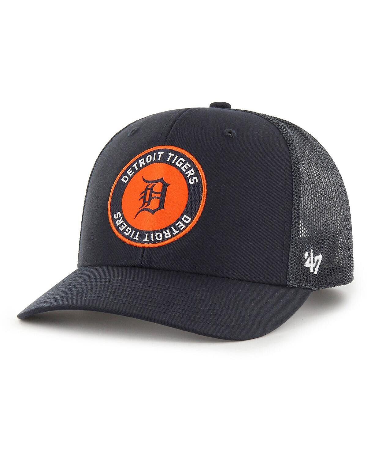 

Мужская темно-синяя регулируемая шапка Trucker Detroit Tigers '47 Brand