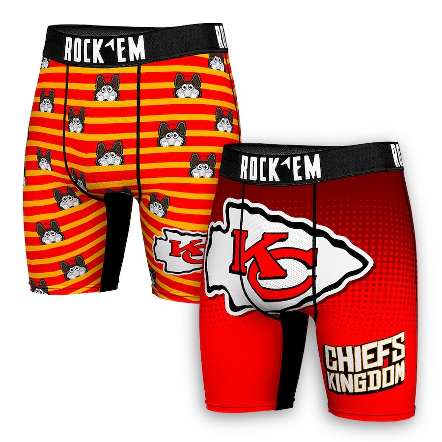 

Боксеры Rock Em Socks Kansas City Chiefs, красный