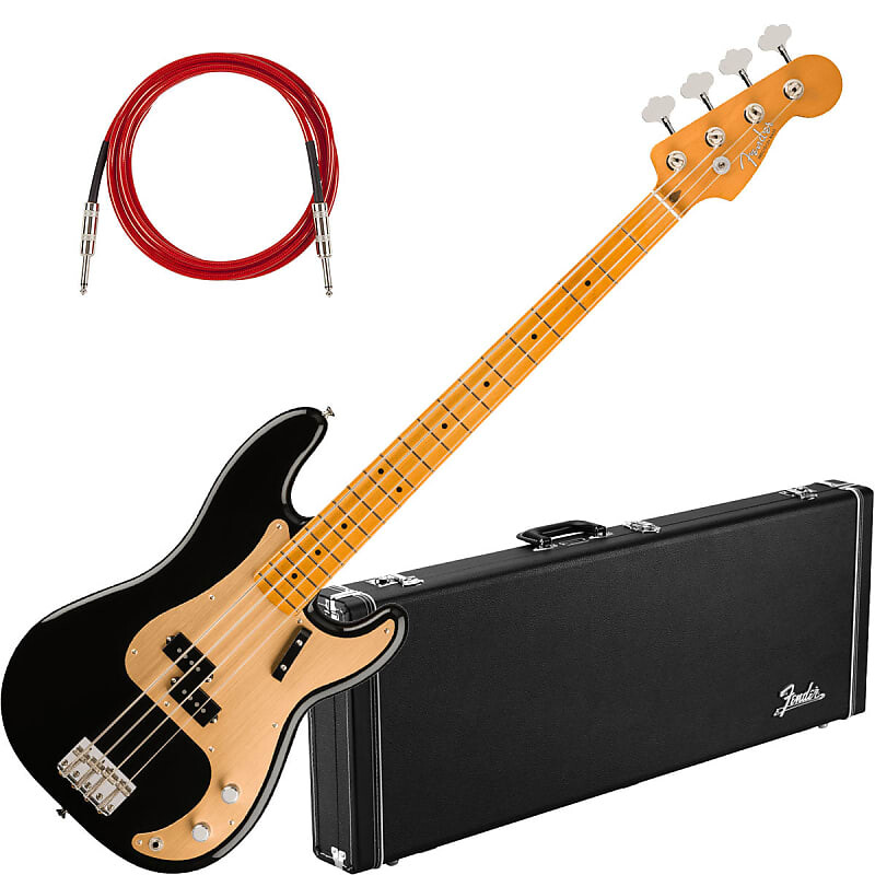 

Басс гитара Fender Vintera II 50s Precision Bass - Black W/ HARDCASE