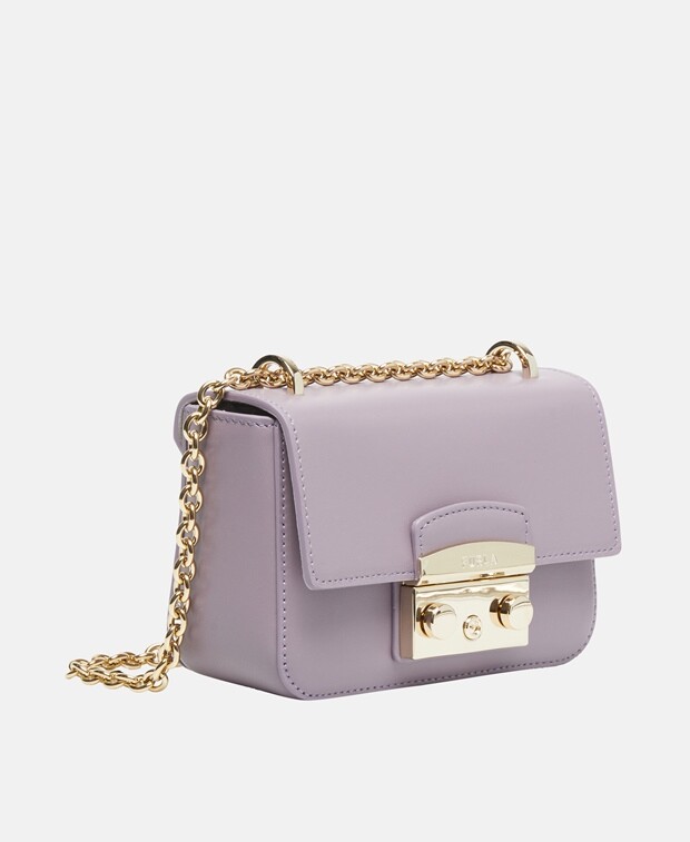 

Кожаная сумка через плечо Furla, светло-оранжевый