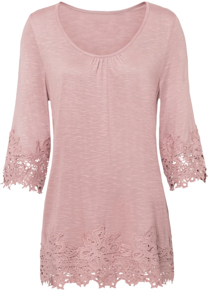 Рубашка с кружевом Bodyflirt ночная рубашка bodyflirt розовый