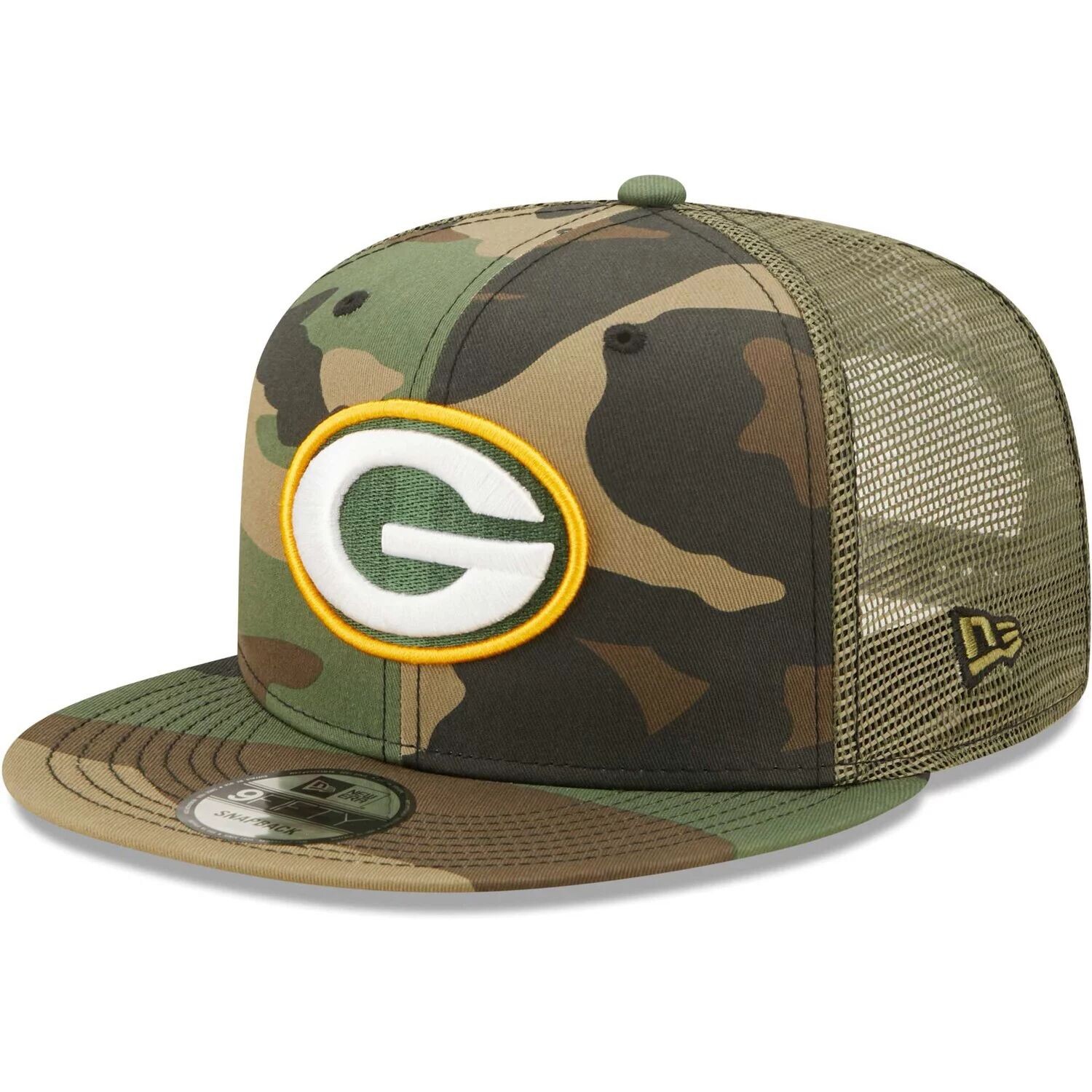 

Мужская кепка New Era камуфляж/оливковый Green Bay Packers Trucker 9FIFTY Snapback