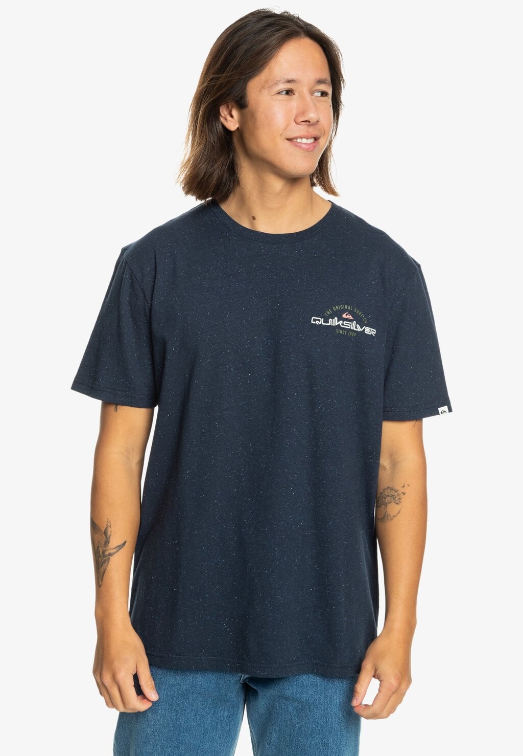 

Футболка с принтом ARCHED TYPE Quiksilver, темно-серый