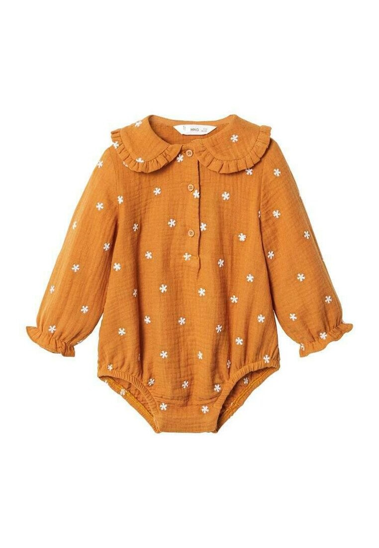 Боди MARGARET Mango Kids, цвет mustard кардиган mango kids цвет mustard