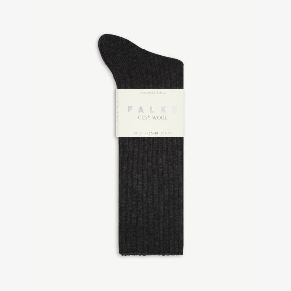 

Уютные носки из шерсти и кашемира Falke, антрацит