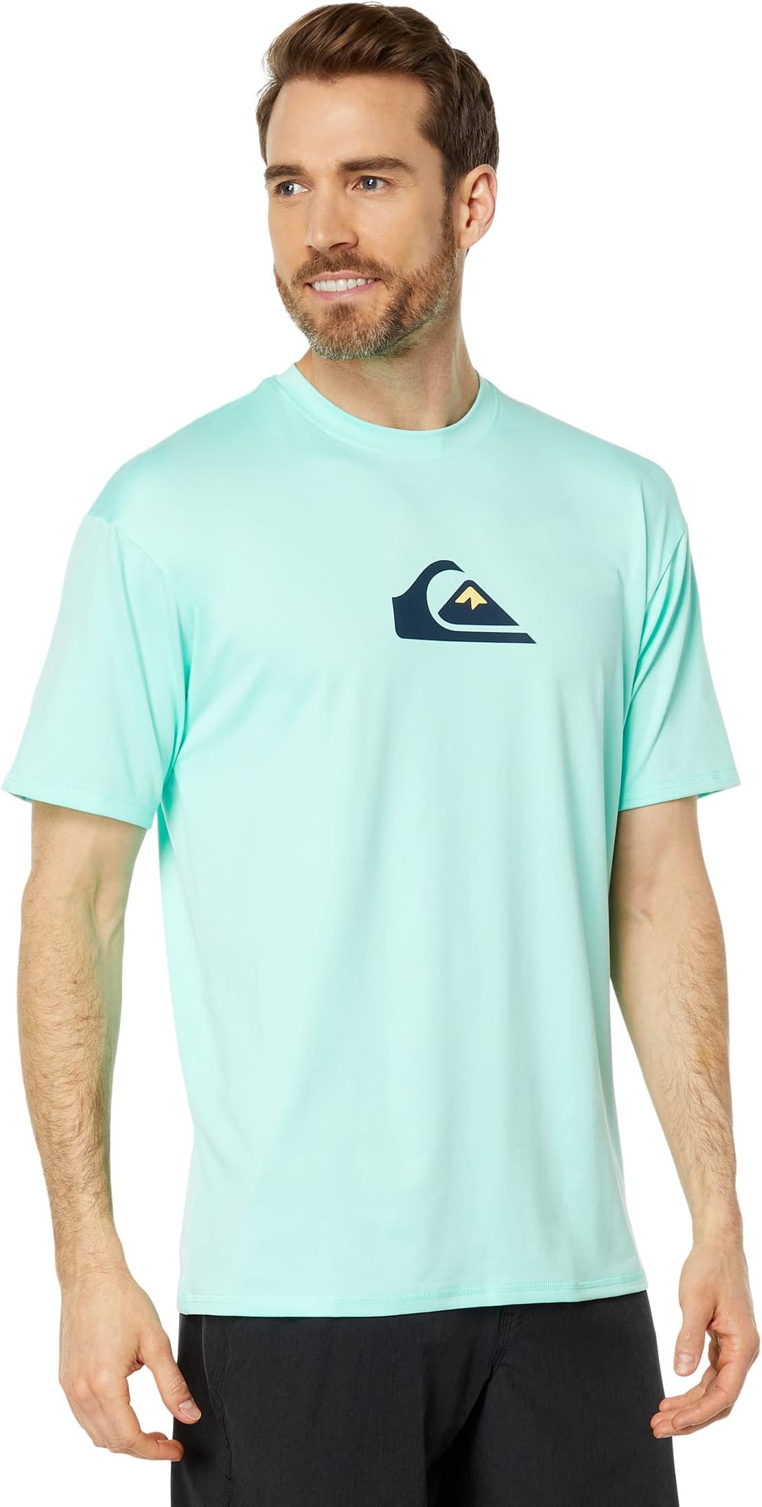 

Футболка для серфинга с короткими рукавами Solid Streak Quiksilver, цвет Azure Blue