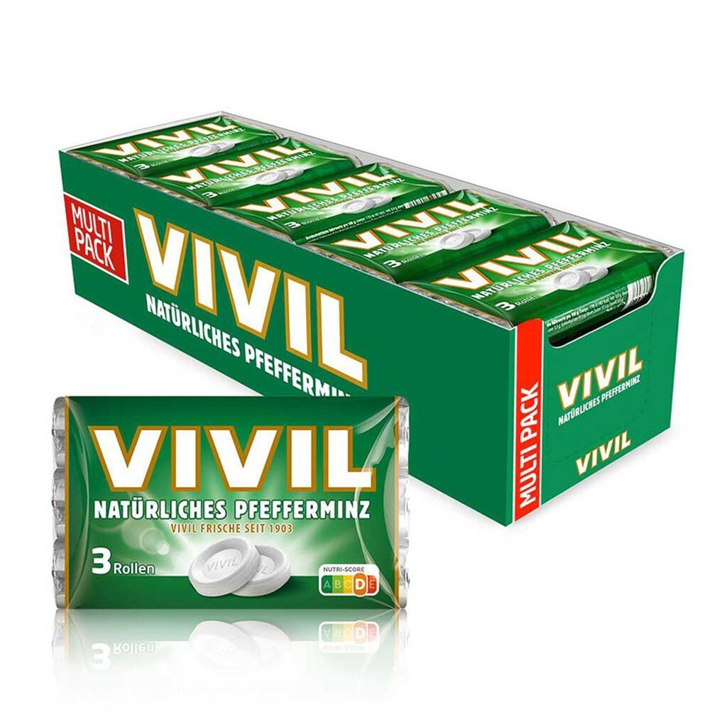 

Vivil Натуральные мятные пастилки | 20 х упаковка по 3 шт.