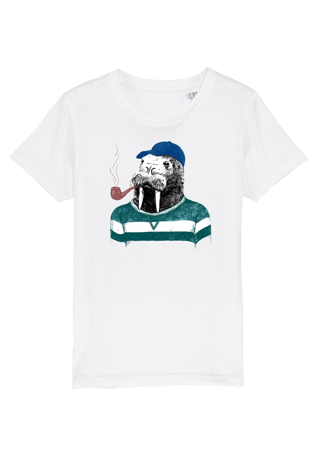 

Футболка с принтом WALROSS Watapparel, цвет white