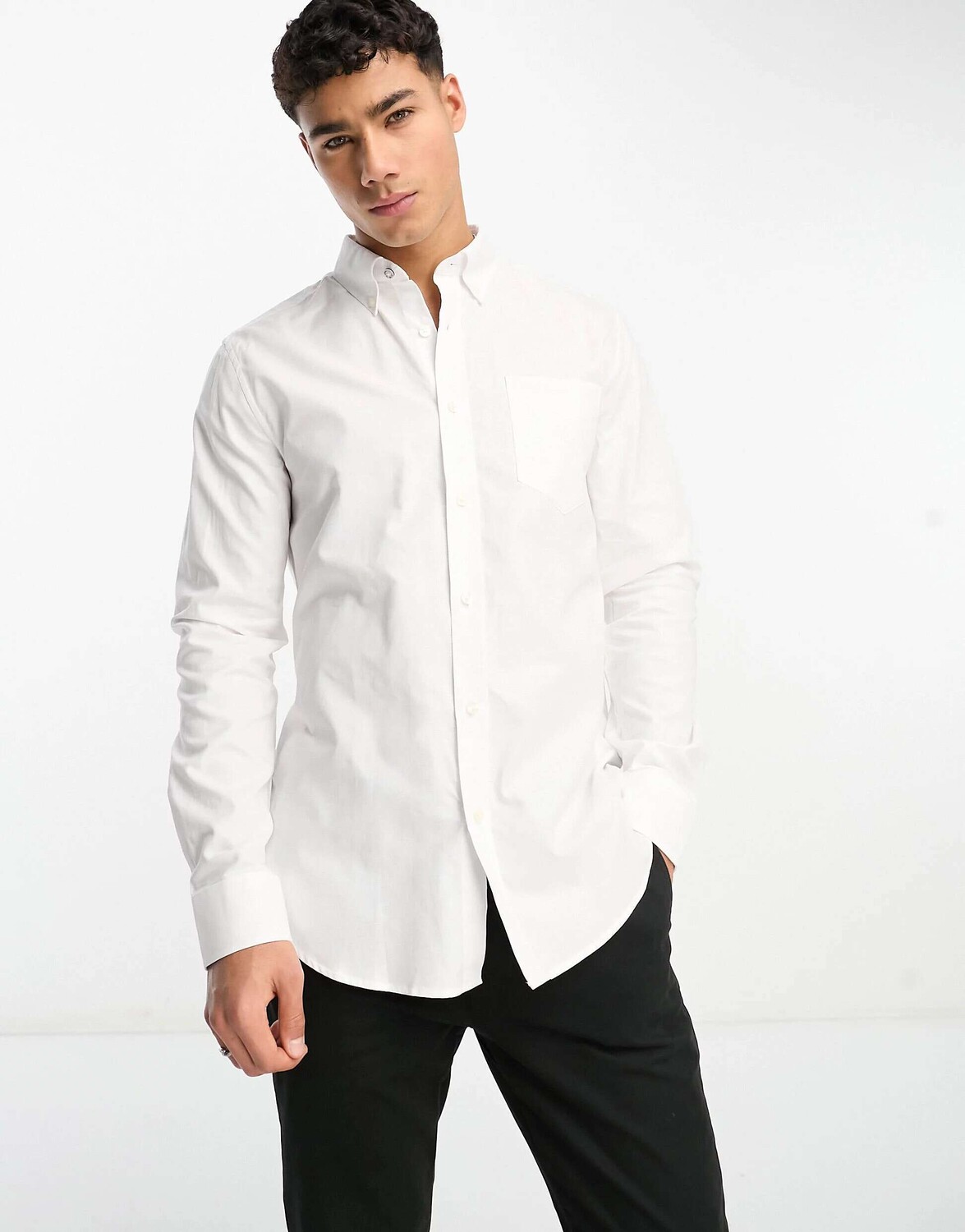 

Белая оксфордская рубашка с длинными рукавами Ben Sherman