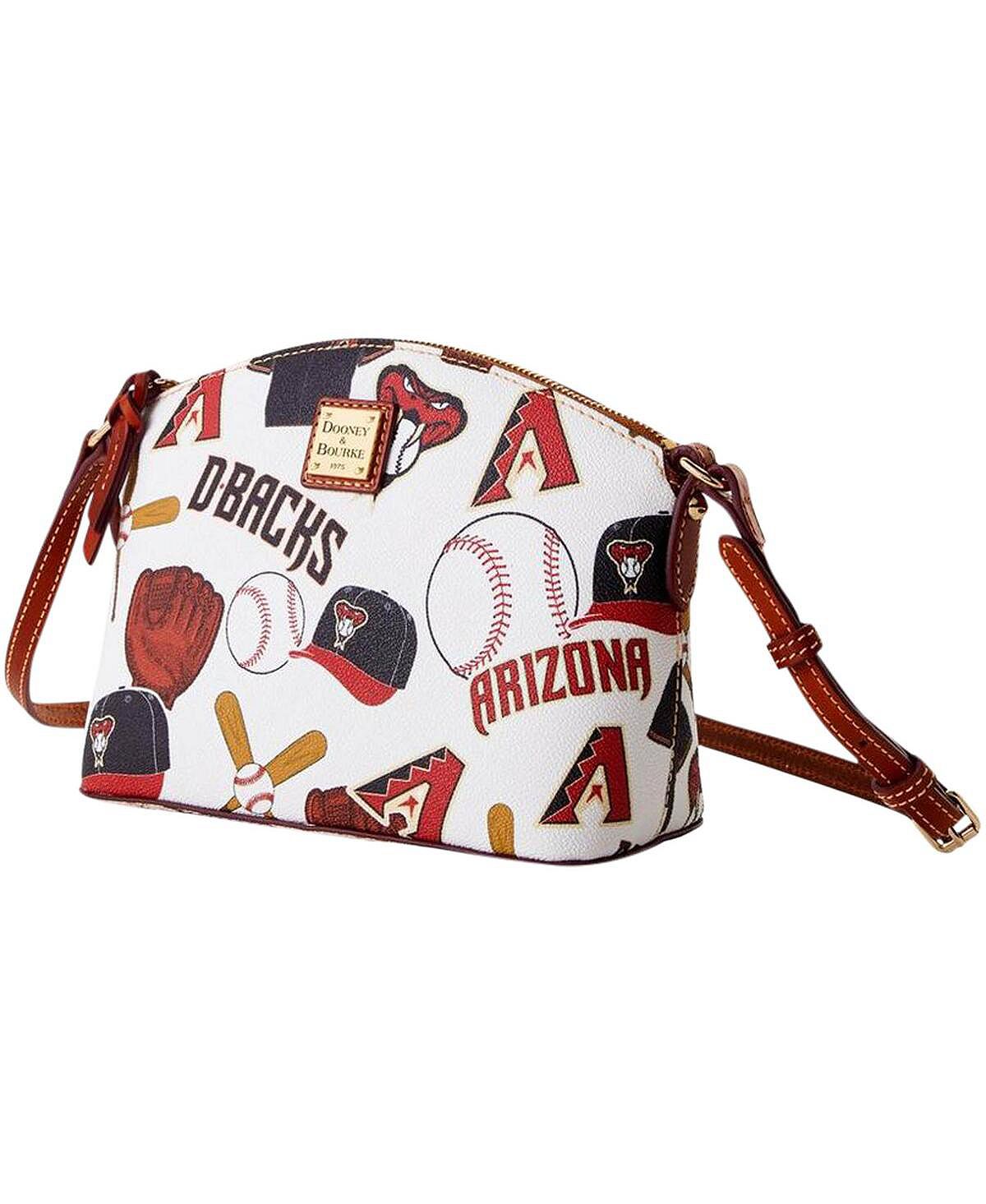 

Женские кроссовки Arizona Diamondbacks Gameday Suki через плечо со средним браслетом Dooney & Bourke, белый