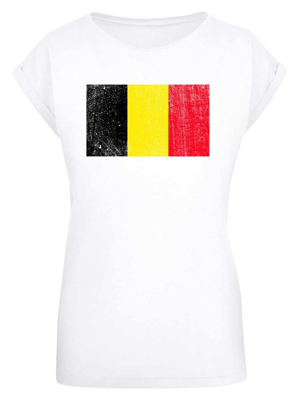 Рубашка F4Nt4Stic Belgium Belgien Flagge, белый