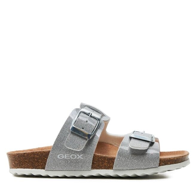

Шлепанцы Geox J Adriel Girl J358ME 000KC C1007 S Silver, серебро