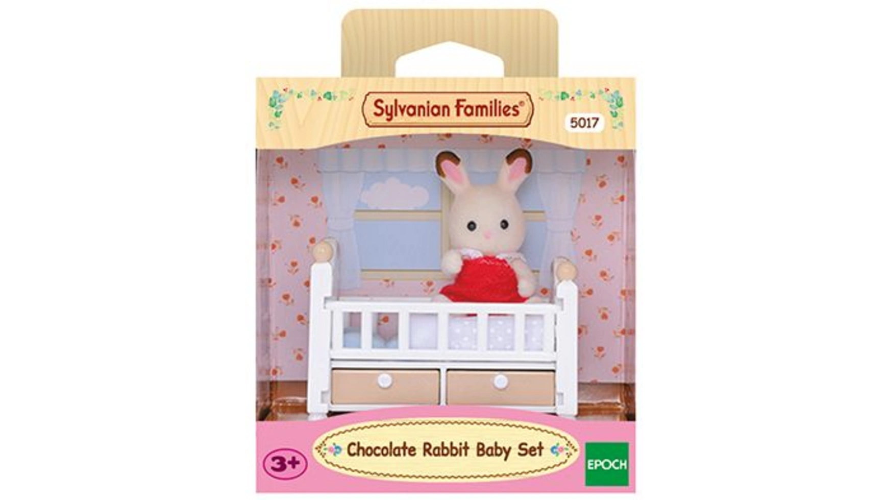 Sylvanian Families Шоколадный кролик с детской кроваткой игровой набор sylvanian families малыш молочный кролик 3418 5063