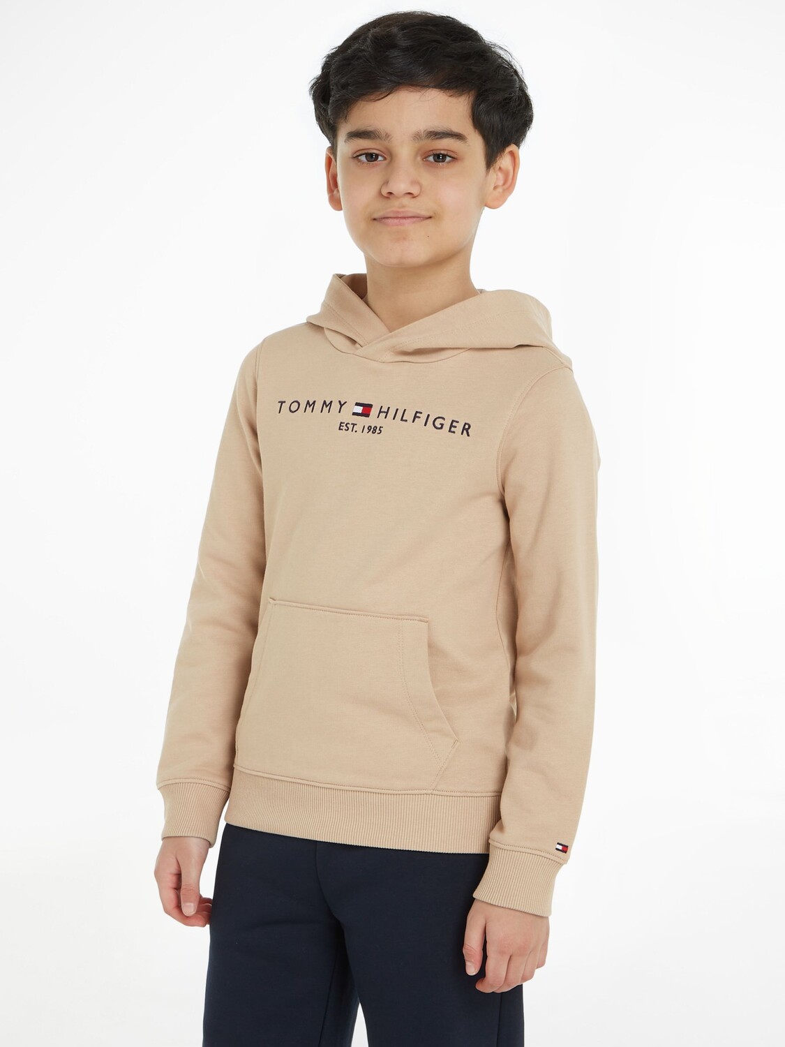 

Детский пуловер с капюшоном Essential Tommy Hilfiger, меринос