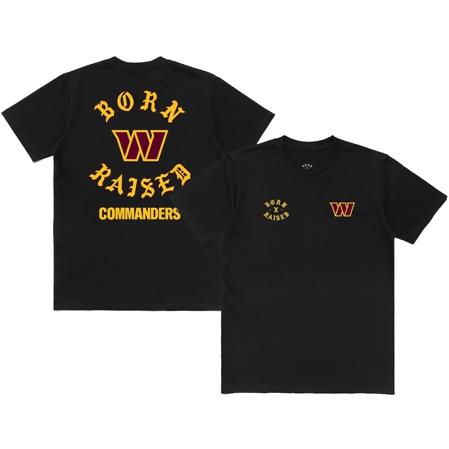 

Футболка с коротким рукавом Born x Raised Washington Commanders, черный