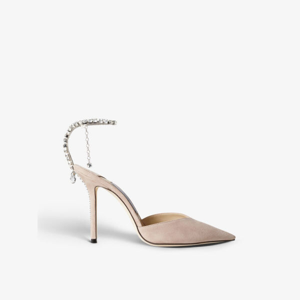 

Замшевые туфли Saeda на каблуке Jimmy Choo, розовый