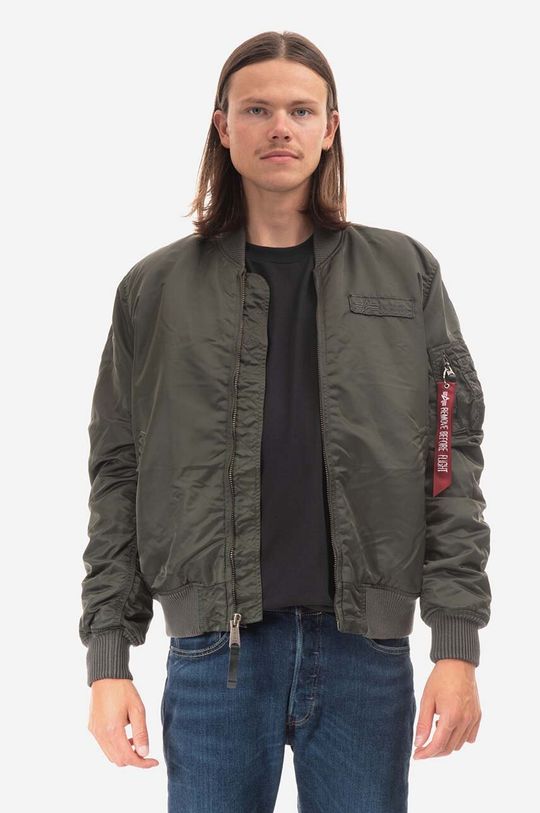 

Куртка-бомбер MA-1 VF Authentic Overdyed Alpha Industries, зеленый