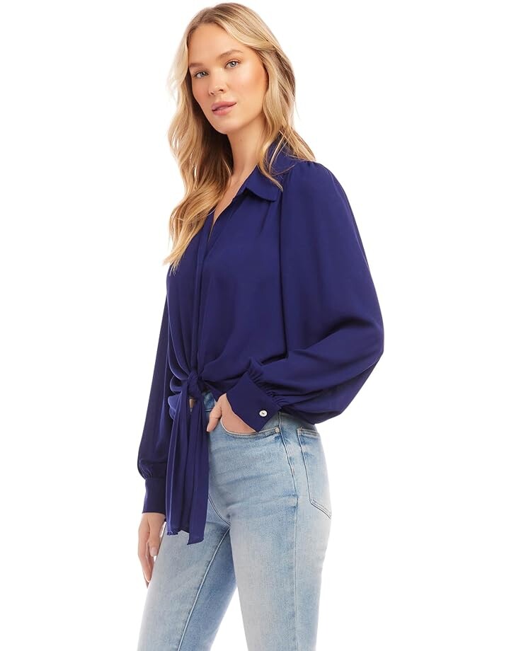 

Топ Karen Kane Tie Front Top, цвет Iris