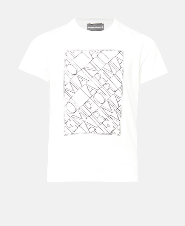 

Футболка Emporio Armani, цвет Wool White