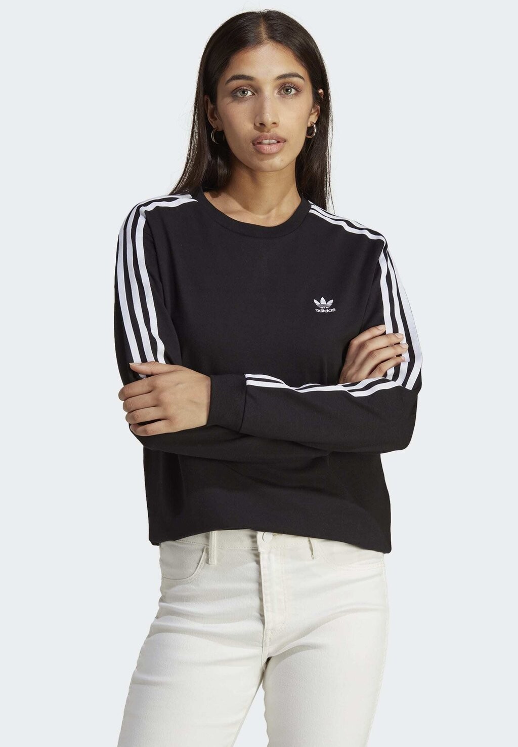 

Топ с длинными рукавами adidas Originals, черный