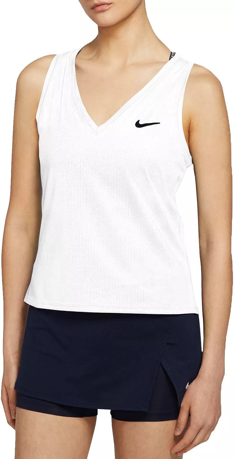 Женская теннисная майка Nike Court Victory, белый теннисная майка nike силуэт полуприлегающий размер m черный